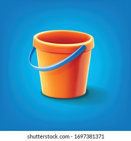 illustration of a beach bucket for children