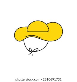 Illustration Beach Heat Icon On White Background