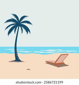 illustration of a beach scene