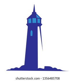 illustration of a beach tower