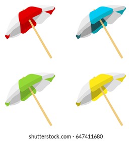 Illustration of beach umbrella