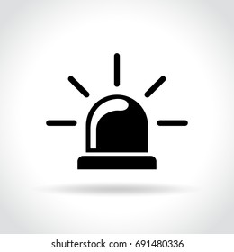 Illustration of beacon icon on white background