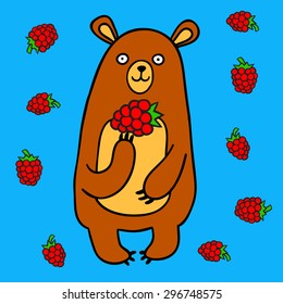 Illustration with bear