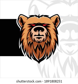 illustration of bear with detailed shadow lines with sacred geometry vector on the background