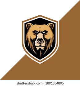 illustration of bear with detailed shadow lines with sacred geometry vector on the background