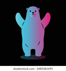 The Illustration of Bear Gradient