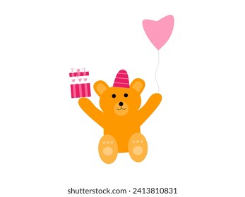 illustration of a bear icon on a white background