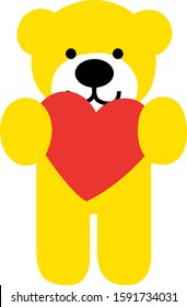 illustration of bear icon, sticker,tshirt print, vector illustration