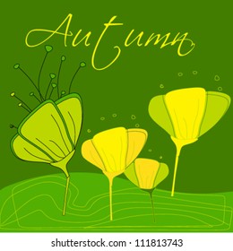 Illustration of beautiful autumn