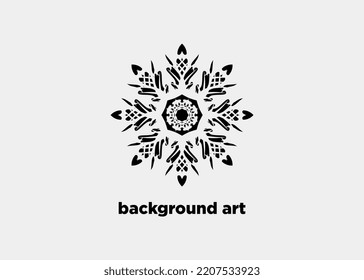 ILLUSTRATION OF BEAUTIFUL BACKGROUND ART FLOWER MOTIF