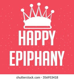  Illustration of a beautiful background for Happy Epiphany.