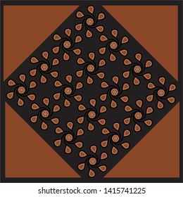 Illustration Beautiful Batik Pattern of Indonesian