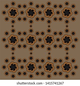 Illustration Beautiful Batik Pattern of Indonesian