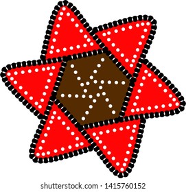 Illustration Beautiful Batik Pattern of Indonesian