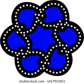 Illustration Beautiful Batik Pattern of Indonesian