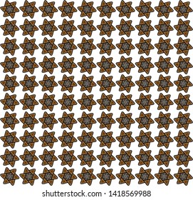 Illustration Beautiful Batik Pattern of Indonesian