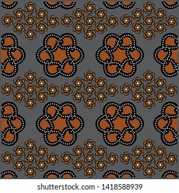 Illustration Beautiful Batik Pattern of Indonesian
