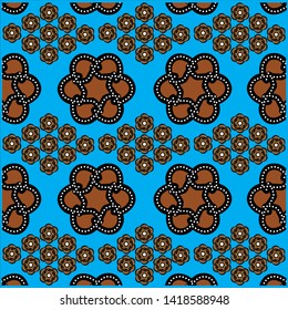 Illustration Beautiful Batik Pattern of Indonesian
