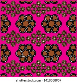 Illustration Beautiful Batik Pattern of Indonesian