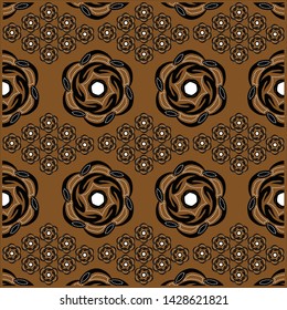 Illustration Beautiful Batik Pattern of Indonesian