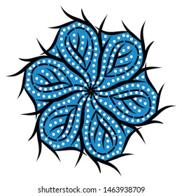 Illustration Beautiful Batik Pattern of Indonesian