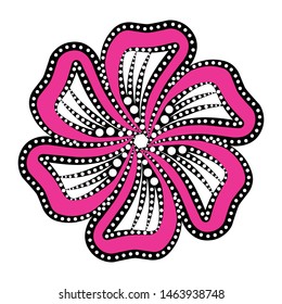 Illustration Beautiful Batik Pattern of Indonesian