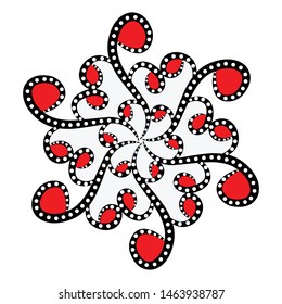 Illustration Beautiful Batik Pattern of Indonesian
