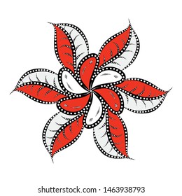 Illustration Beautiful Batik Pattern of Indonesian