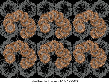 Illustration Beautiful Batik Pattern of Indonesian