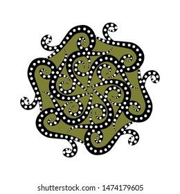 Illustration Beautiful Batik Pattern of Indonesian