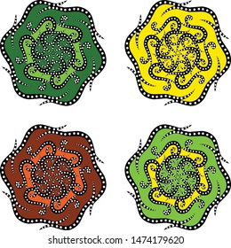 Illustration Beautiful Batik Pattern of Indonesian
