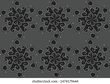 Illustration Beautiful Batik Pattern of Indonesian