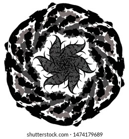 Illustration Beautiful Batik Pattern of Indonesian