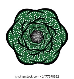 Illustration Beautiful Batik Pattern of Indonesian