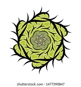 Illustration Beautiful Batik Pattern of Indonesian
