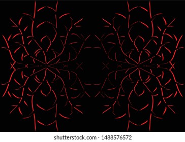 Illustration Beautiful Batik Pattern of Indonesian