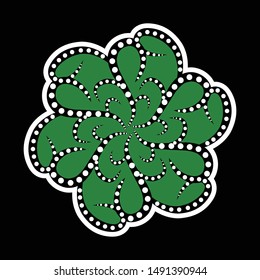 Illustration Beautiful Batik Pattern of Indonesian