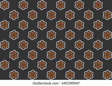 Illustration Beautiful Batik Pattern of Indonesian