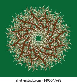 Illustration Beautiful Batik Pattern of Indonesian