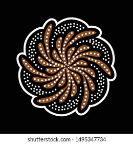 Illustration Beautiful Batik Pattern of Indonesian