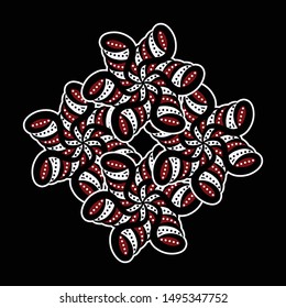 Illustration Beautiful Batik Pattern of Indonesian