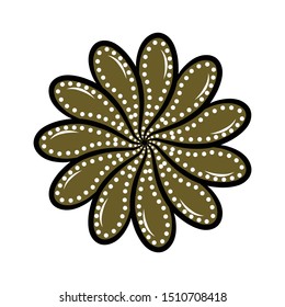 Illustration Beautiful Batik Pattern of Indonesian