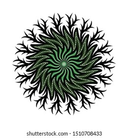 Illustration Beautiful Batik Pattern of Indonesian