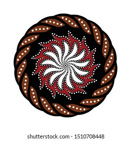Illustration Beautiful Batik Pattern of Indonesian