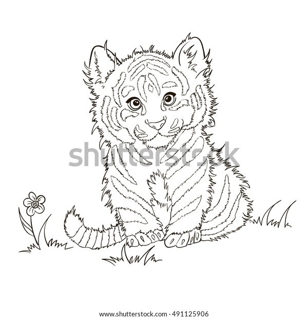 Tiger Cub Coloring Pages - Animal Coloring