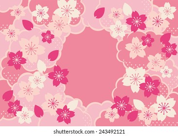 Illustration of beautiful cherry tree sakura