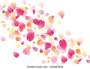Illustration of beautiful cherry tree sakura