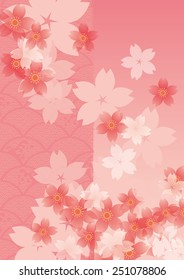 Illustration of beautiful cherry tree sakura