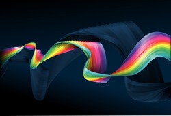 An Illustration Of A Beautiful Conceptual Abstract Rainbow Background