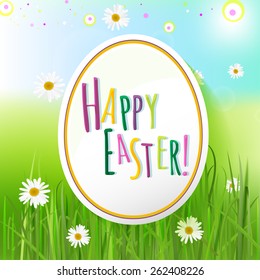 The illustration of  beautiful Easter background. Vector image.